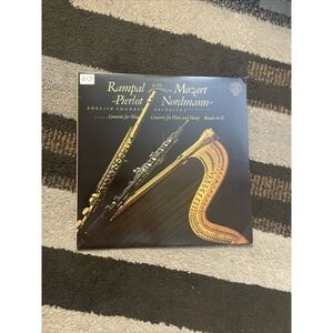 CBS Masterworks Mozart Flute Harp Concerto Rampal Vinyl LP 12" M 35875 Good 1980